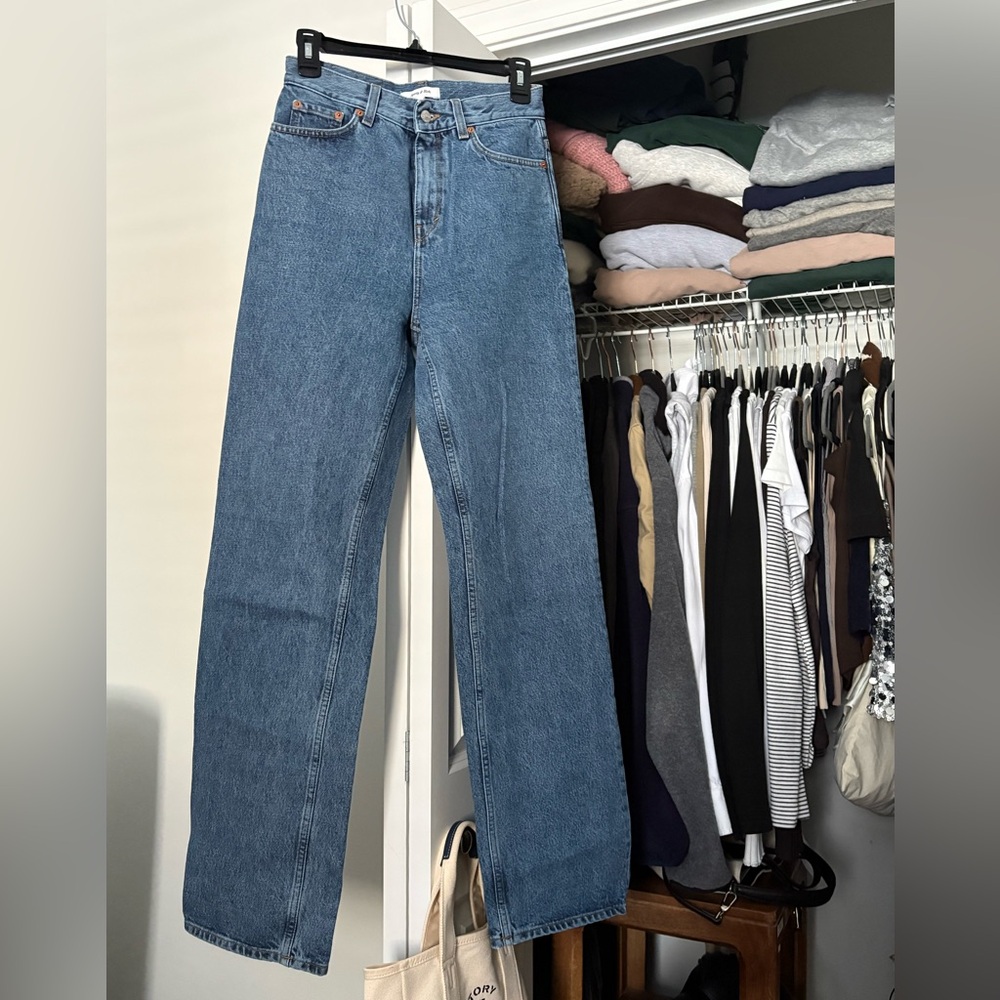 Sporty & Rich Loose Fit Blue Denim Jeans